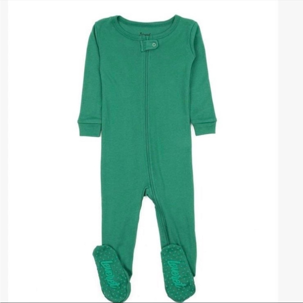 Leveret green footie pajamas